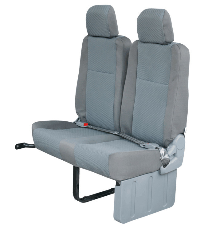Luxury Toyota Van Hiace Autobusy Siedzeń Wysokiej Gęstości Material Gąbki Szary Kolor