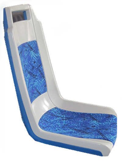 Ergonomiczne plastikowe foteliki autobusowe Kolor niebieski Blow Molded 425mm Width Slim Shape
