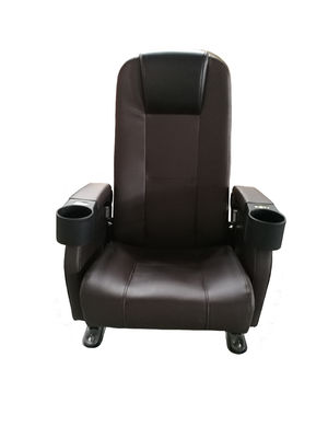 Artificial Leather Media Room Furniture 2+1 Layout For Auditorium Conference