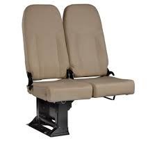 Textile Fabric Reclining Coach Bus Seats Customized Color